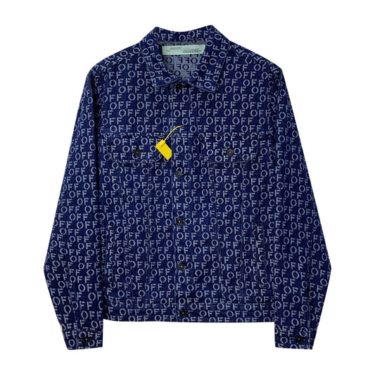 OFF-Whlte all over letter jacket #21