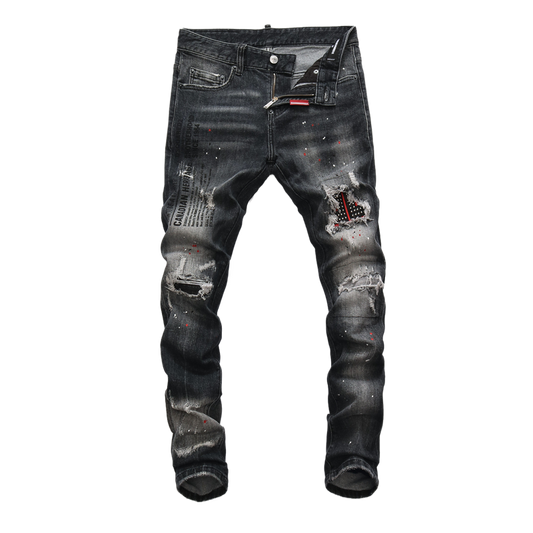 SOLA-DSQ2 2024ss Hole Man Jeans