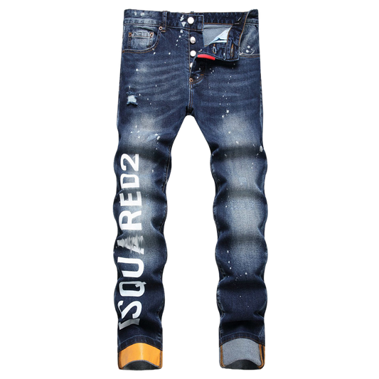 SOLA-DSQ2 New Man Letter Jeans