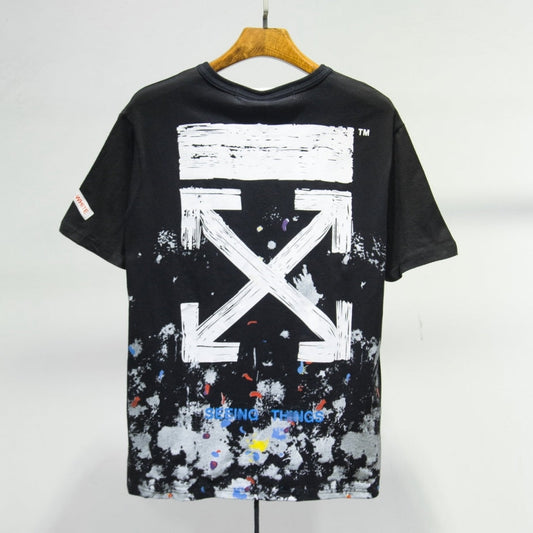 OFF-Whlte Arrow Logo Cotton T-shirt