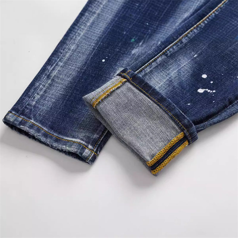 SOLA-DSQ2 New Man Splicing Jeans