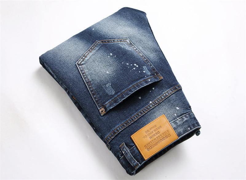 SOLA-DSQ2 New Man Letter Jeans