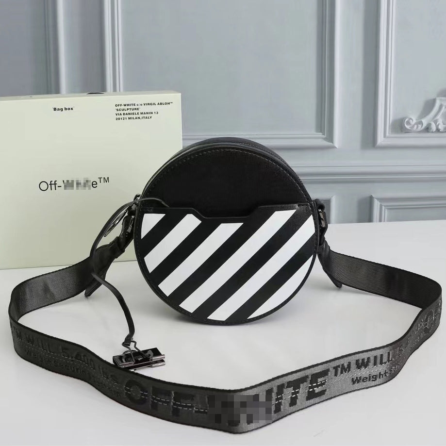 OW Women's Striped Round Shoulder Bag