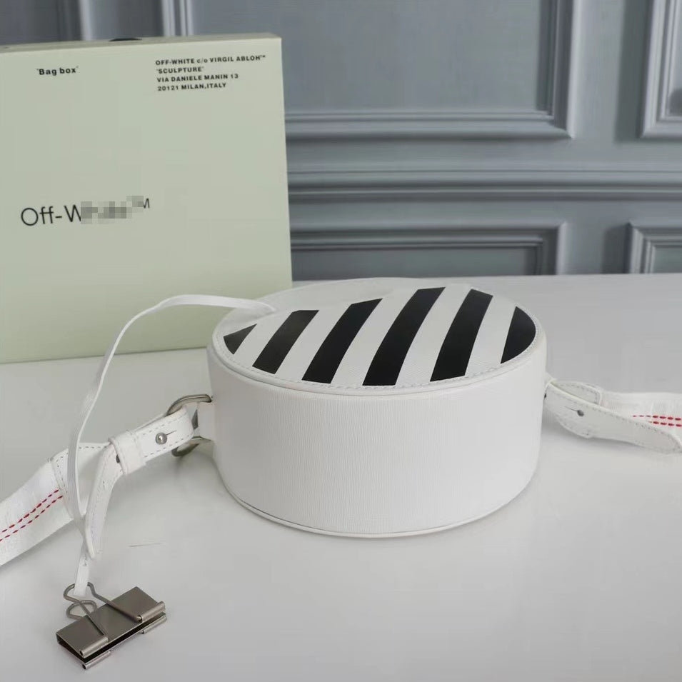 OW Women's Striped Round Shoulder Bag