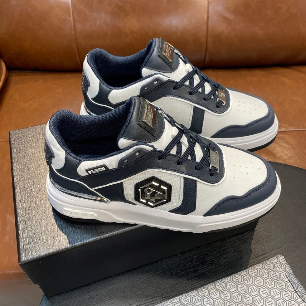 SOLA letter leather Sneakers