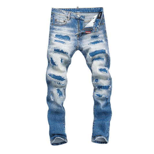SOLA-DSQ2 New Ripped stitching Man Jeans