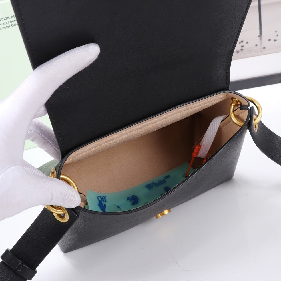 OW Genuine leather shoulder and crossbody bag