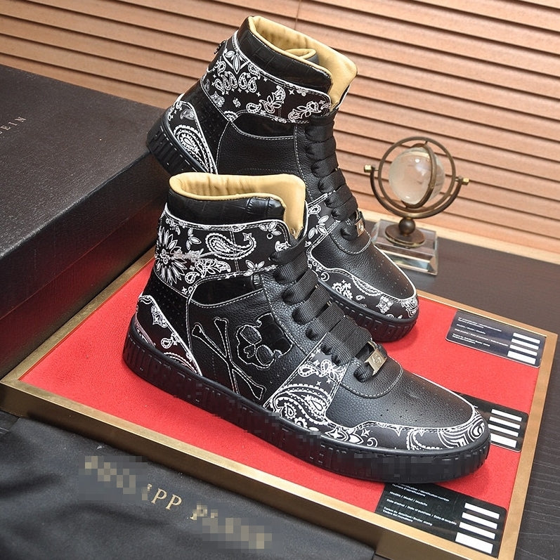 sola New Men's high-top leather Sneakers