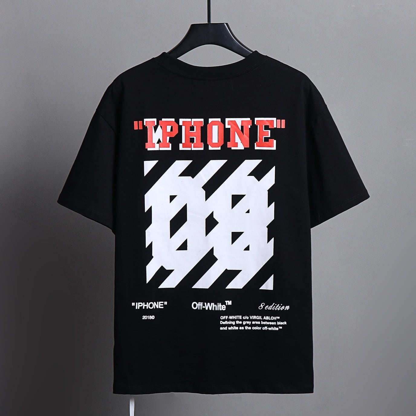 OFF-Whlte Arrow logo print T-shirt#80