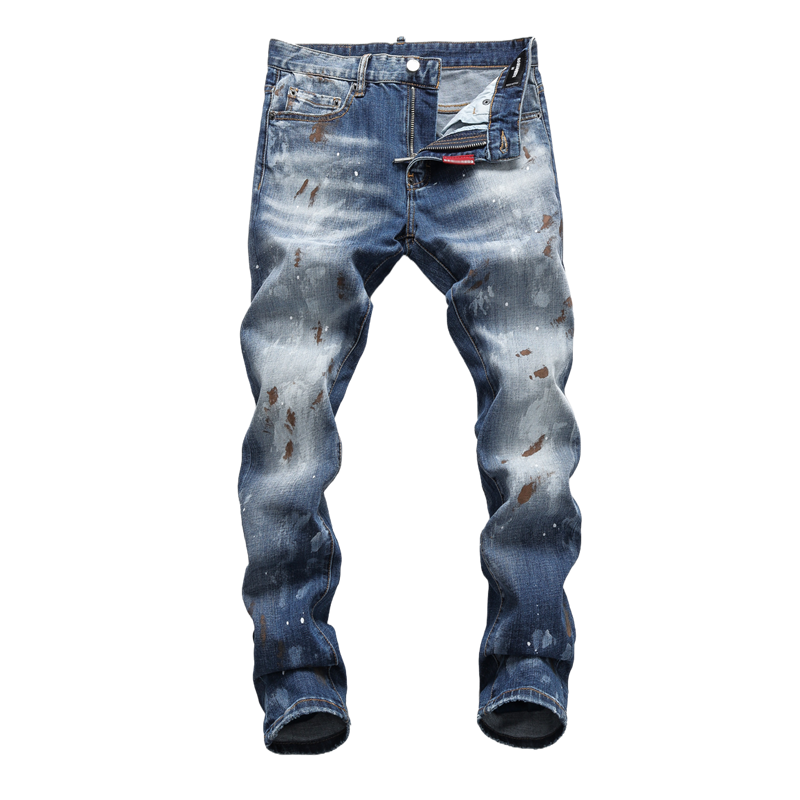 SOLA-DSQ2 New Man Ink splash Jeans