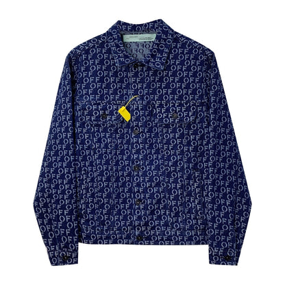 OFF-Whlte all over letter jacket #21