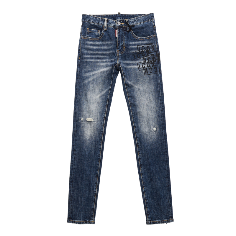 SOLA-DSQ2 New Man Letter Jeans