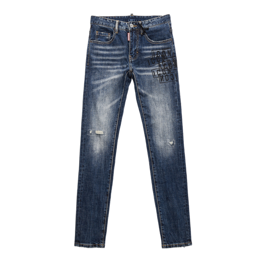 SOLA-DSQ2 New Man Letter Jeans