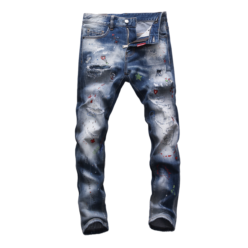 SOLA-DSQ2 2024ss Hole Man Jeans