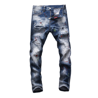 SOLA-DSQ2 2024ss Hole Man Jeans