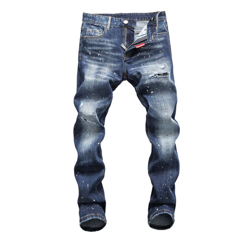 SOLA-DSQ2 New Man Ink Splash Jeans