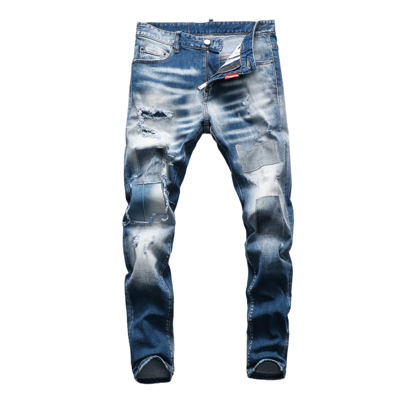 SOLA-DSQ2 2024ss patch Man Jeans