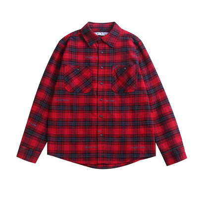 OFF-Whlte plaid shirt