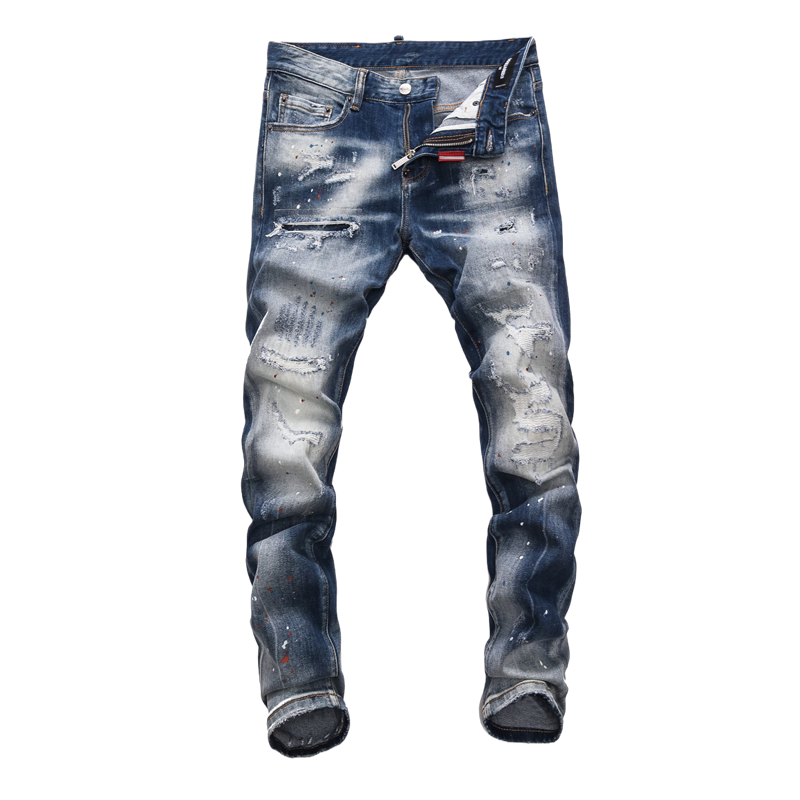 SOLA-DSQ2 2024ss Hole Man Jeans