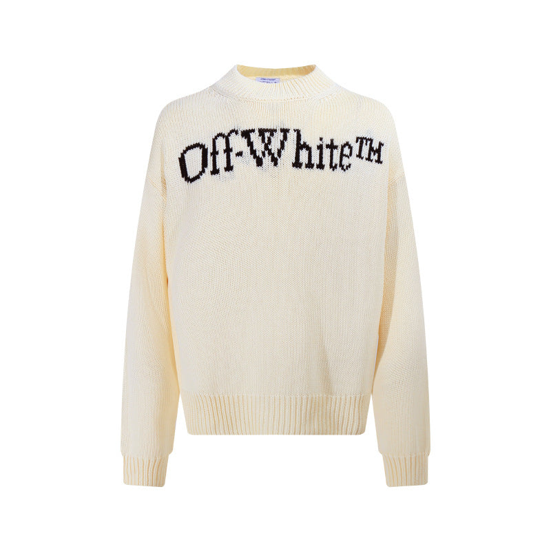 OFF-Whlte Intarsia Knit Sweater#8