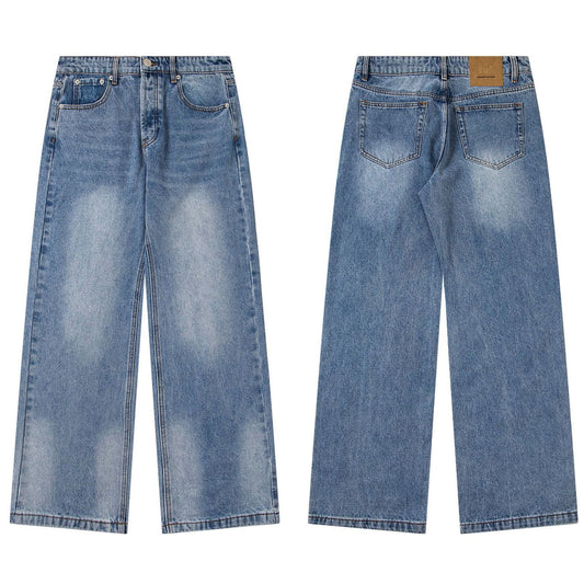 AMI Unisex loose-fitting jeans