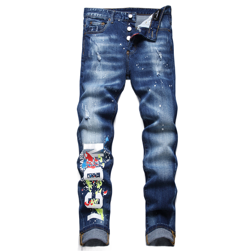 SOLA-DSQ2 Hole 2024ss man Jeans