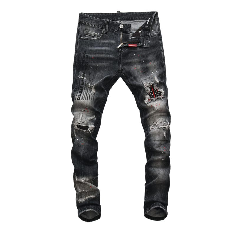 SOLA-DSQ2 2024ss Hole Man Jeans