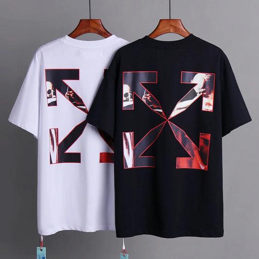 OFF-Whlte Arrow Logo Cotton T-shirt-1020