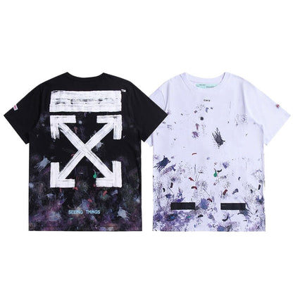 OFF-Whlte Arrow Logo Cotton T-shirt