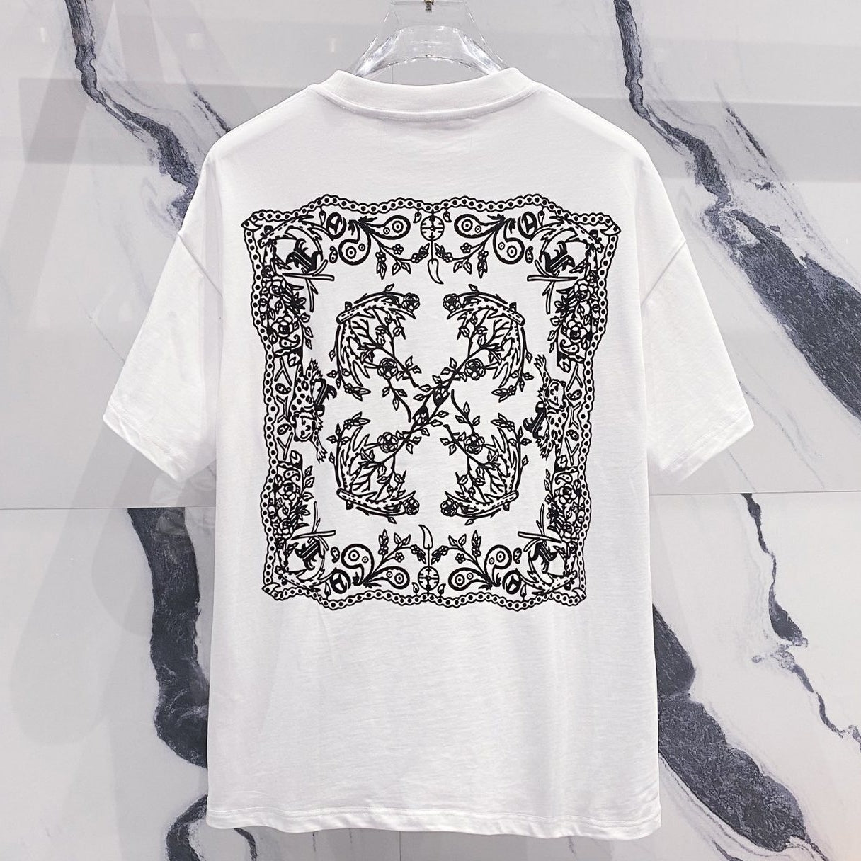 OFF-Whlte Arrow Logo Cotton T-shirt#28