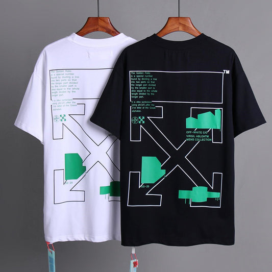 OFF-Whlte Arrow logo print T-shirt#73