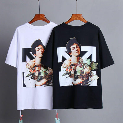 OFF-Whlte Arrow logo print T-shirt#84