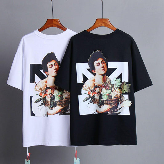 OFF-Whlte Arrow logo print T-shirt#84