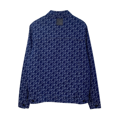 OFF-Whlte all over letter jacket #21