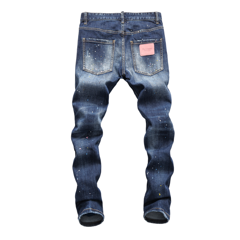 SOLA-DSQ2 New Man Ink Splash Jeans