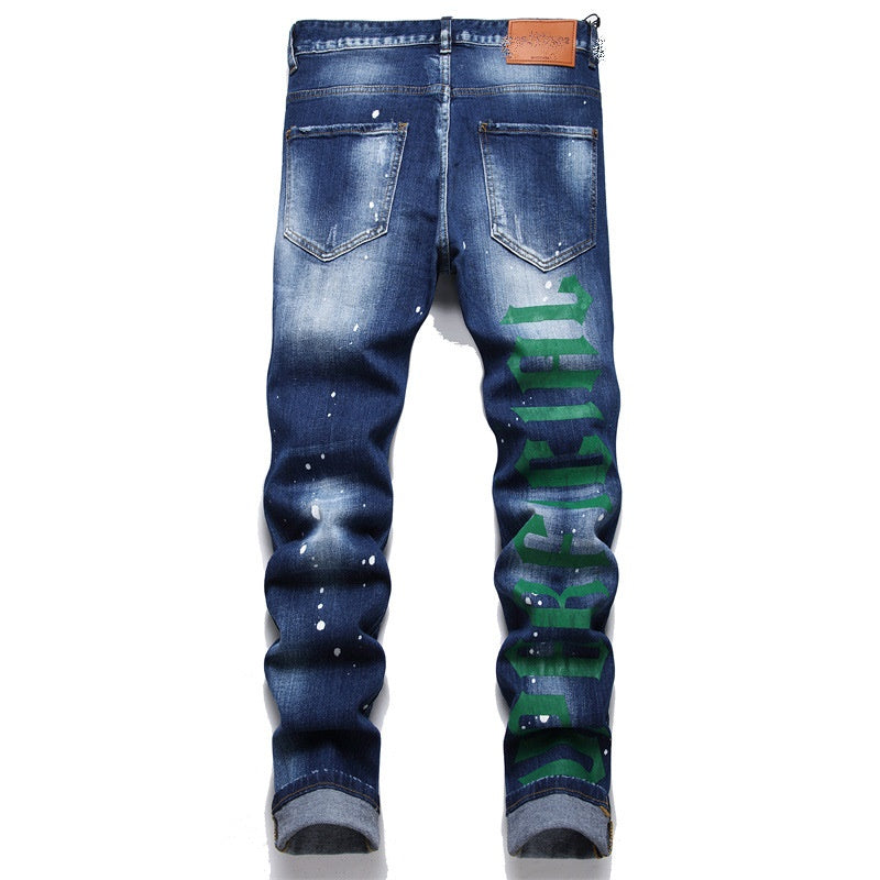 SOLA-DSQ2 cut cotton bomb Jeans