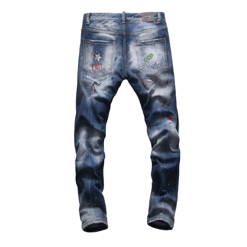 SOLA-DSQ2 2024ss Hole Man Jeans