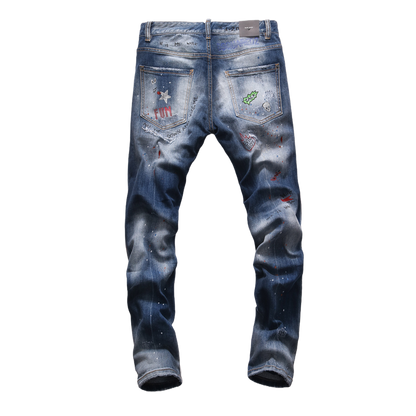 SOLA-DSQ2 2024ss Hole Man Jeans