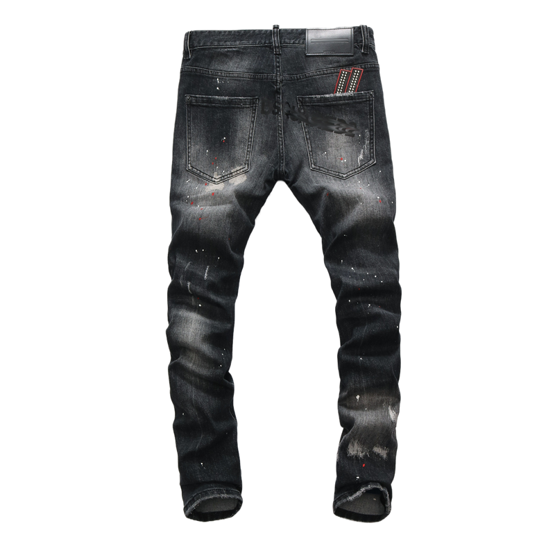 SOLA-DSQ2 2024ss Hole Man Jeans