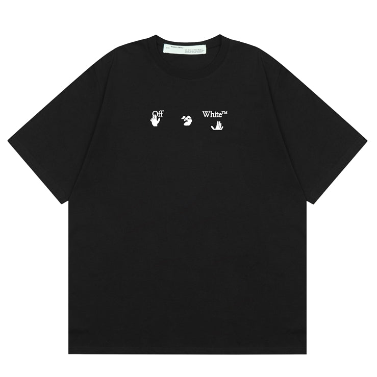 OFF-Whlte Arrow Logo Cotton T-shirt