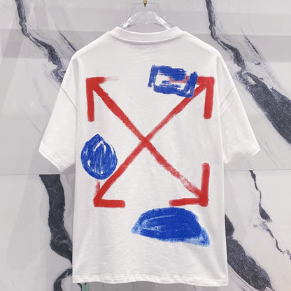 OFF-Whlte Arrow Logo Cotton T-shirt#32