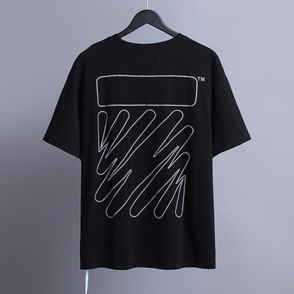 OFF-Whlte Arrow logo print T-shirt#78