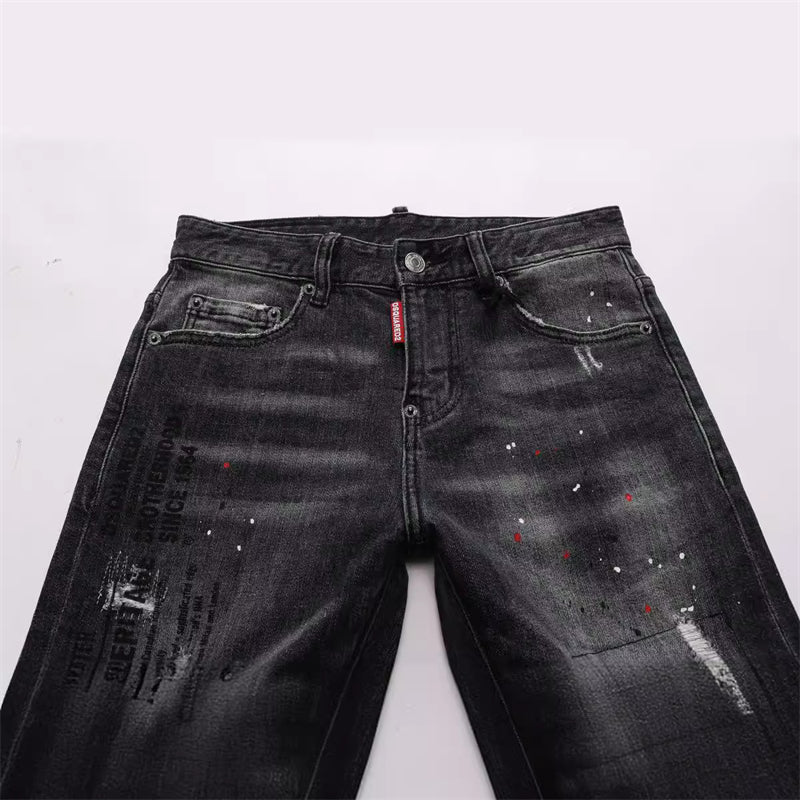SOLA-DSQ2 2024ss Hole Man Jeans
