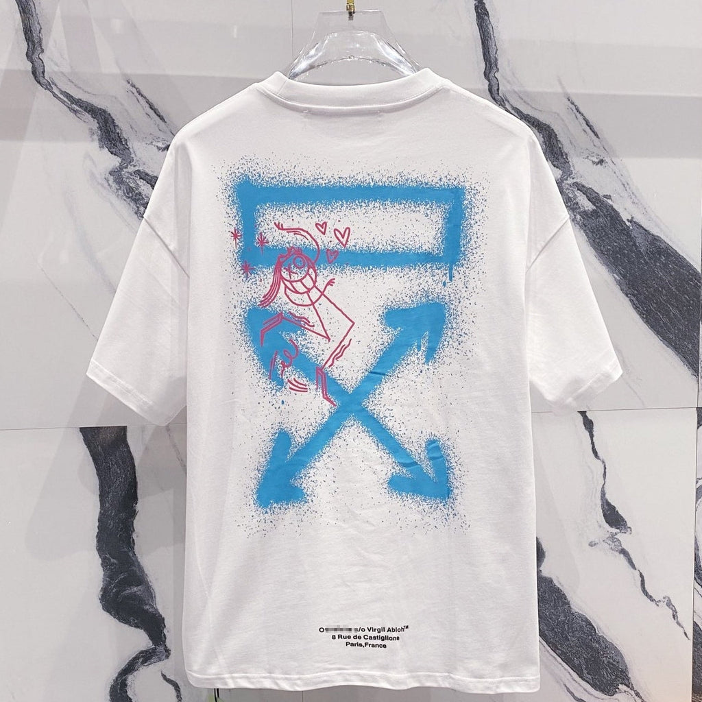 OFF-Whlte Arrow Logo Cotton T-shirt#25