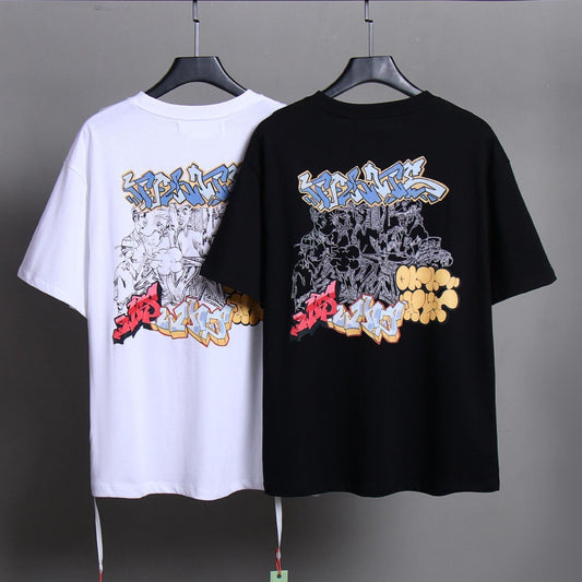 OFF-Whlte Arrow logo print T-shirt#83