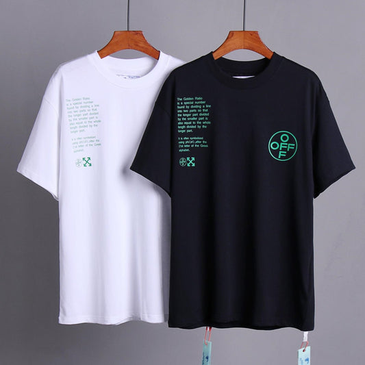 OFF-Whlte Arrow logo print T-shirt#73