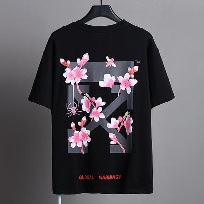 OFF-Whlte Arrow logo print T-shirt#72