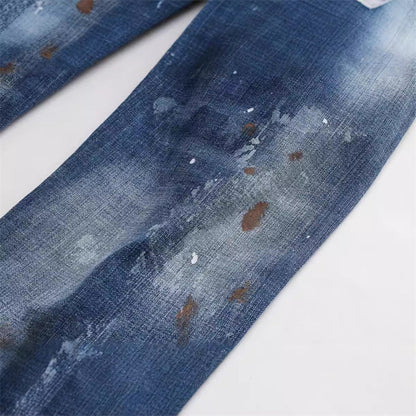 SOLA-DSQ2 New Man Ink splash Jeans