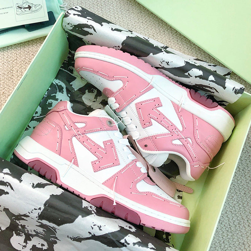 OFF-Whlte Arrow logo leather Sports shoes#18