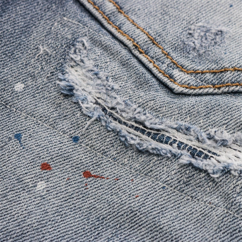 SOLA-DSQ2 2024ss Hole Man Jeans